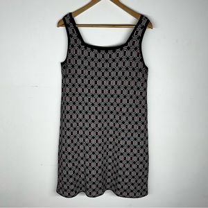 Neve retro geometric knit dress